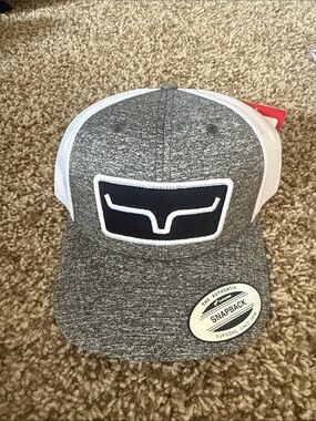 Kids Gray and White Logo Hat